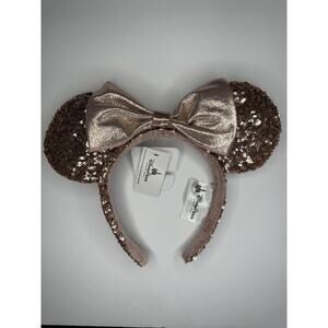 Disney Original Rose Gold Sequined Mickey Ears
